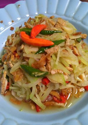 Foto resep Tumis Tempe Labu siam