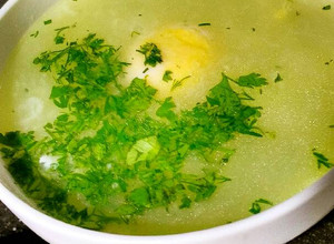 Una foto de Caldo de papa Santandereano