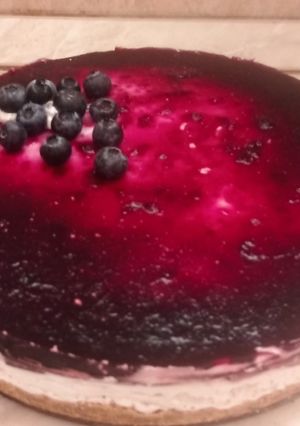 Áfonyás sajttorta recept fotója