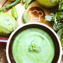 A picture of Amrood ki chutney.