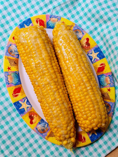 Una foto de Choclos con manteca de queso azul 💙 🌽