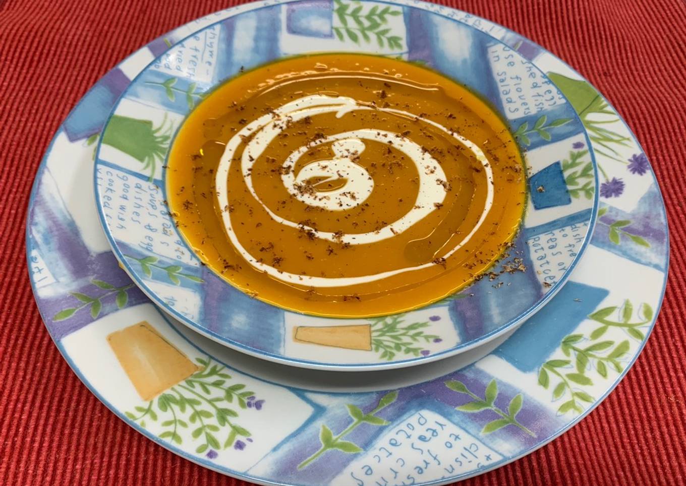 Sopa mestiza de calabaza para día de muertos