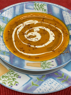 Una foto de Sopa mestiza de calabaza para día de muertos