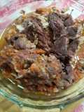 Sobrecostilla al vino tinto