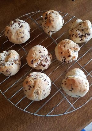 صورة لوصفة الخبز بالشوكولا choco buns