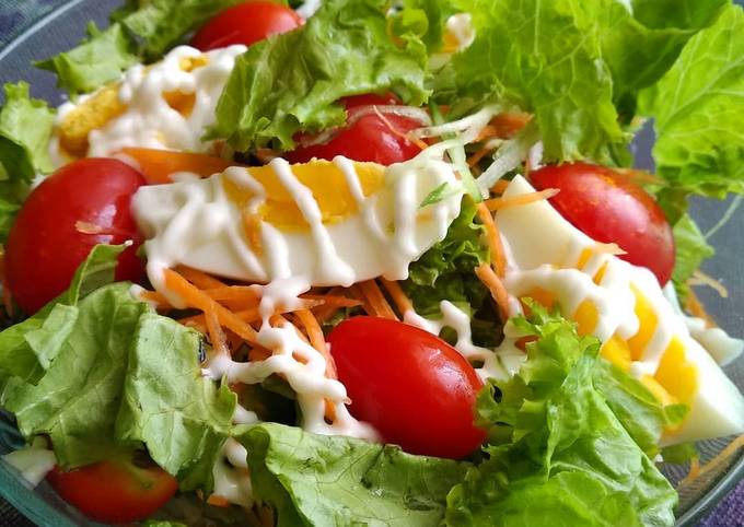 Salad sayur simple foto resep utama