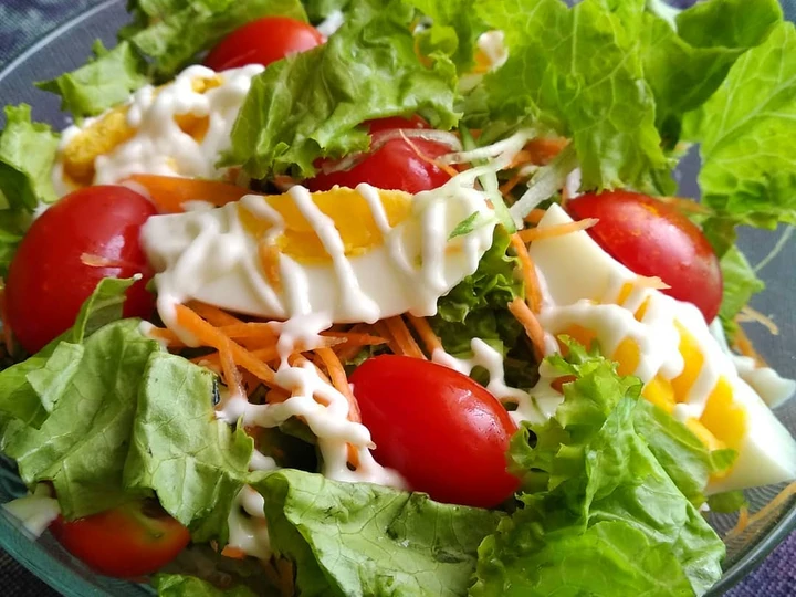 Cara Sederhana Membuat Resep  Salad sayur simple yang Menggugah Selera, Bisa Manjain Lidah