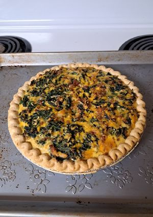 A picture of Spinach Quiche.