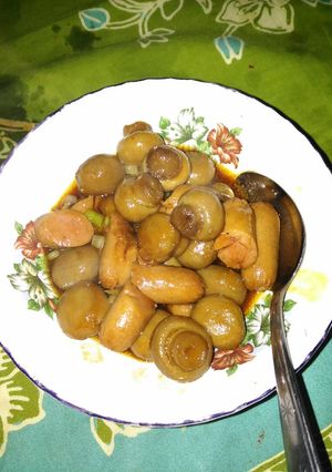Foto resep Jamur Sosis Tumis
