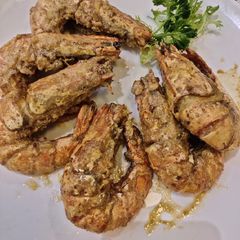 A picture of Prawns in Salted Egg.