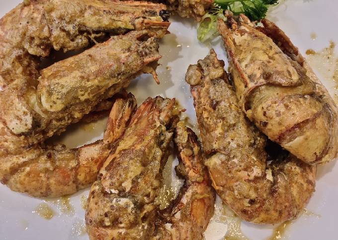 Prawns in Salted Egg