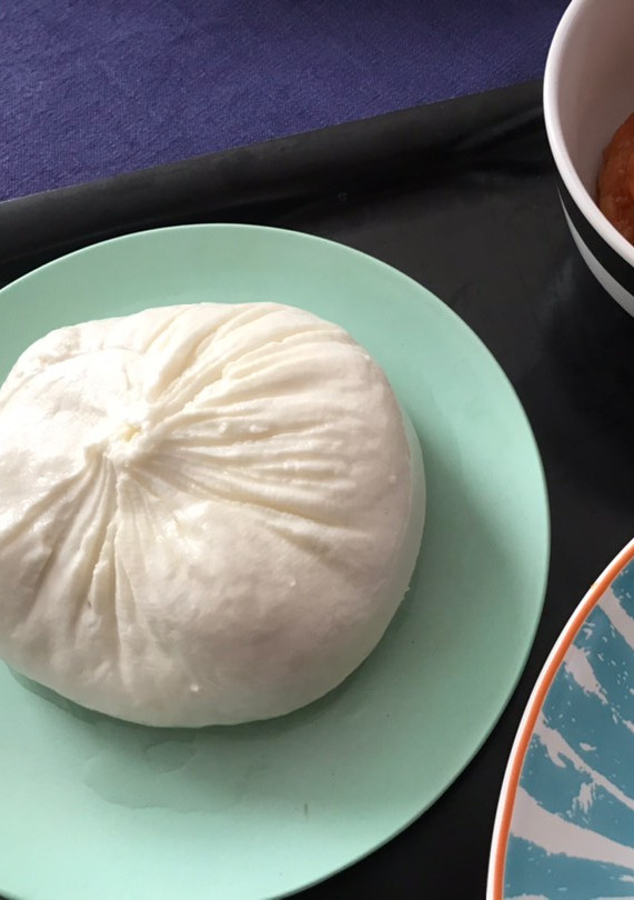 Una foto de Queso de servilleta con mermelada sin azúcar