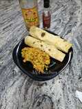 Chapati and veggie egg sauce