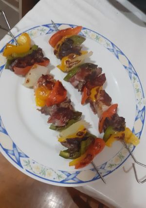 Una foto de Pintxos morunos de aprovechamiento
