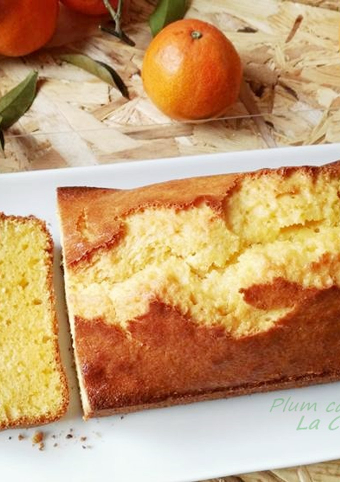 Una foto de Plum cake de mandarina