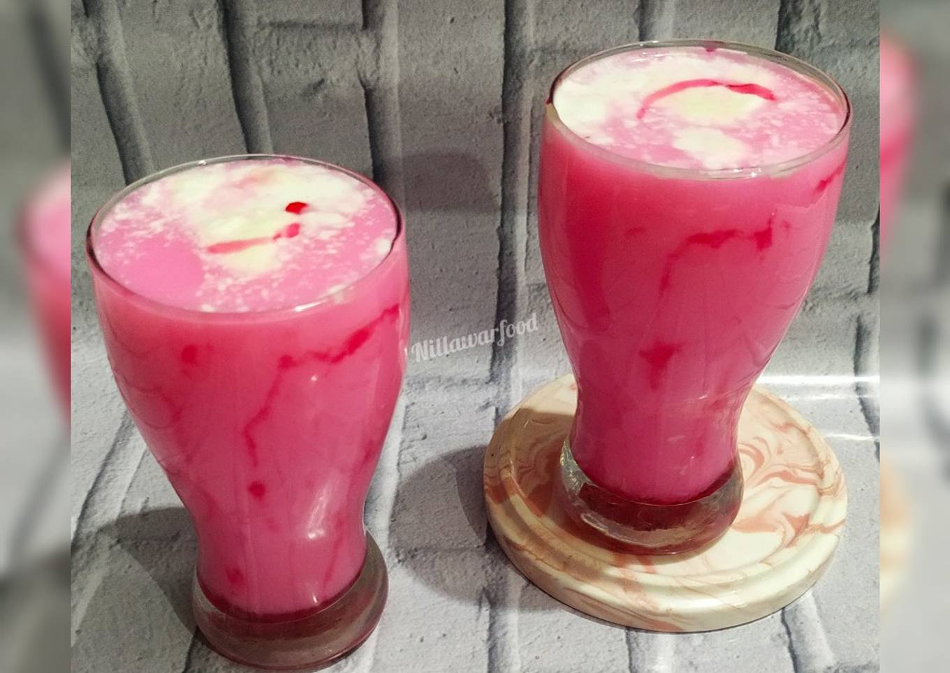 Indian Rose Falooda drink