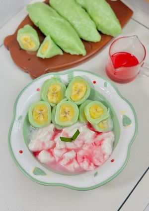 Foto resep Es Pisang Ijo
