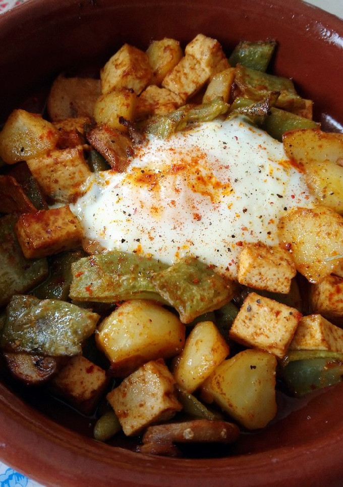 Una foto de Plato de sobras de judías