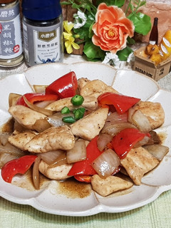 黑胡椒醬簡單做~黑胡椒雞丁 的食譜成品照片