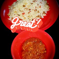 Rice and beans A picture of Rice and beans.