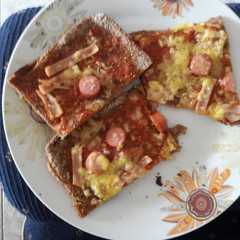 Una foto de Pizza en pasta integral
