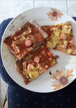 Una foto de Pizza en pasta integral