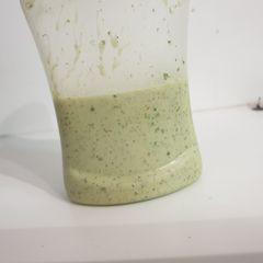 A picture of White kebab sauce.