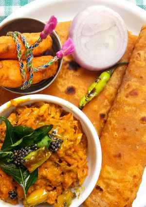 A picture of Rajasthani Special Haldi ki Sabzi.