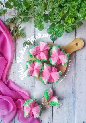 Foto resep Bolu Kukus Mekar (semangka ngepink)