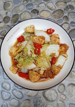 Foto resep Tumis Putih Telur Sawi Kecap