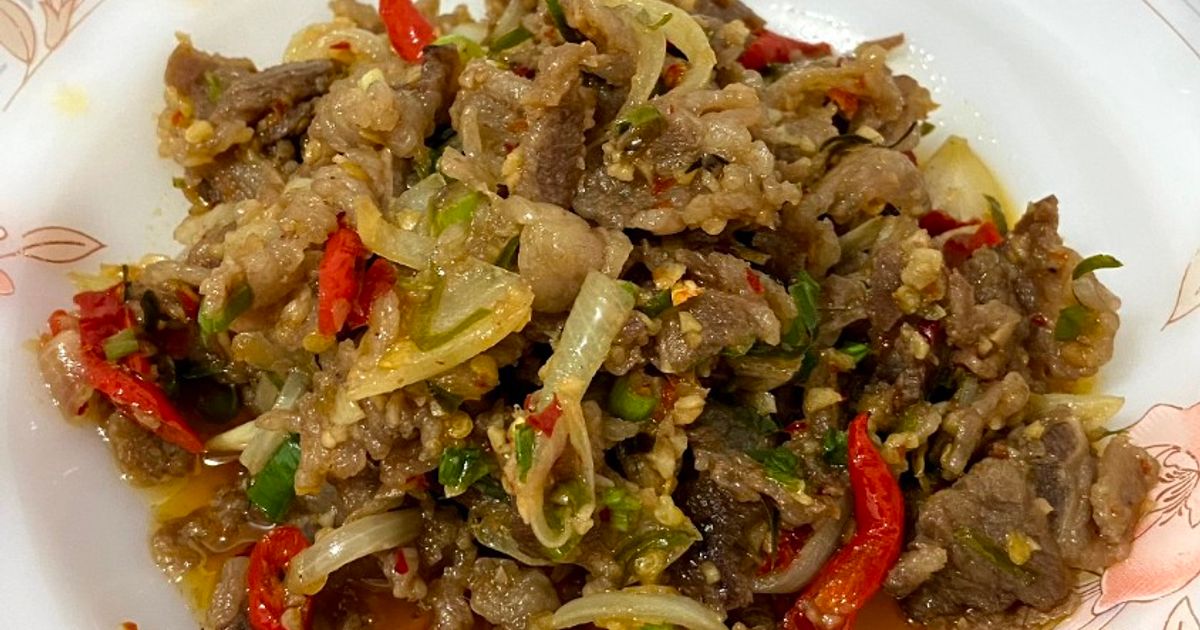 Tumis beef slice Rica Rica
