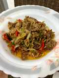 Tumis beef slice Rica Rica