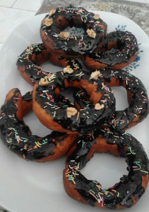 عکسی از دستور دونات شکلاتی 😍