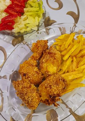 عکسی از دستور رول مرغ پنیری