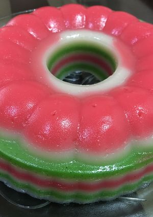 Foto resep Kue lapis kanji dan tepung. Enak dan kenyal