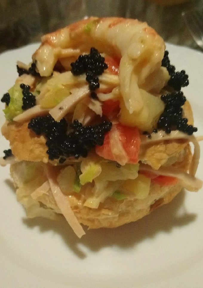 Una foto de Milhojas de ensalada