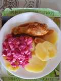 Pollo a la olla + ensalada rusa