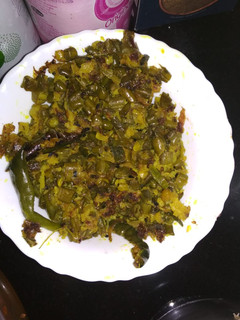 A picture of Cabbage and beans fry.