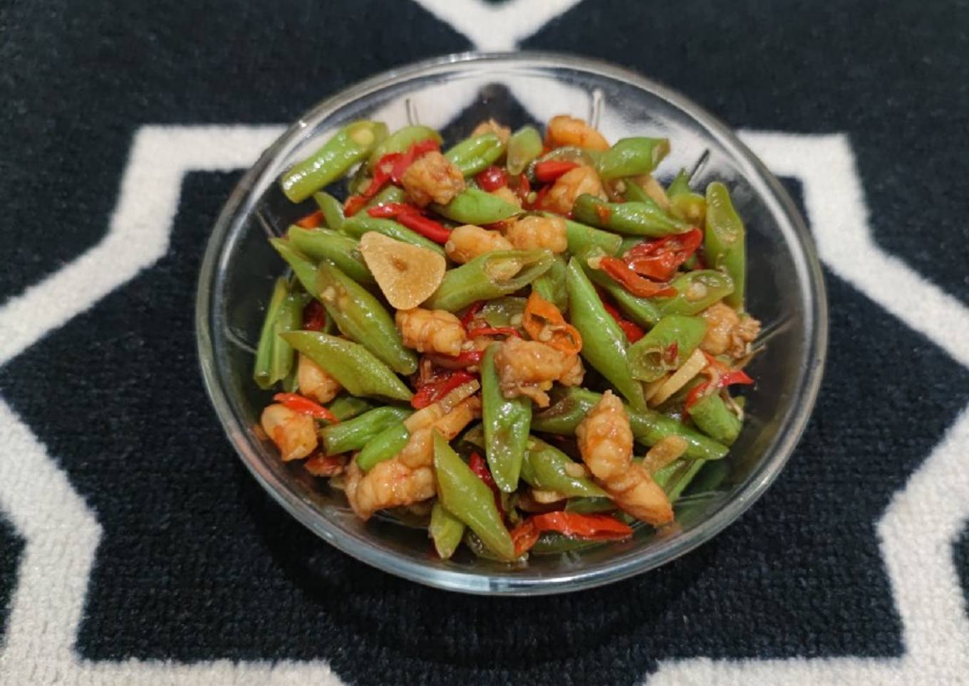 Tumis Buncis Udang Pedas