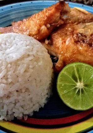 Una foto de Arroz de coco