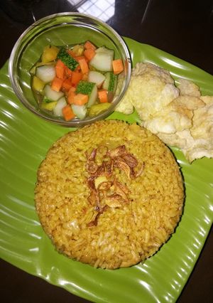 Foto resep Nasi kebuli ricecooker (ayam)