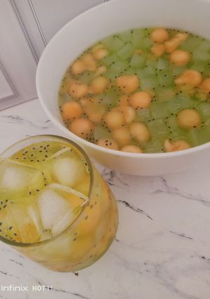 Foto resep Es Melon Nata de Coco