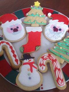 Una foto de Postre de Navidad Galletas navideñas