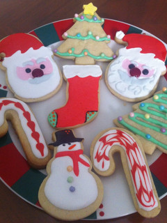 Una foto de Postre de Navidad Galletas navideñas