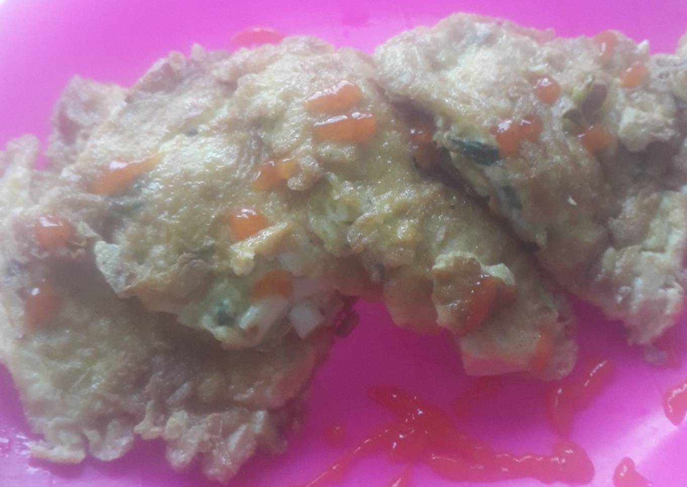 110. telur dadar tahu
