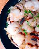 Cá Tuyết Hấp (Chưng) Bún Tàu & Lá Tỏi Gấu