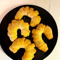 A picture of Homemade croissants.