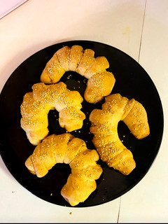 A picture of Homemade croissants.