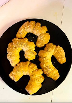 A picture of Homemade croissants.