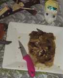 Tamal de cazuela con hongos